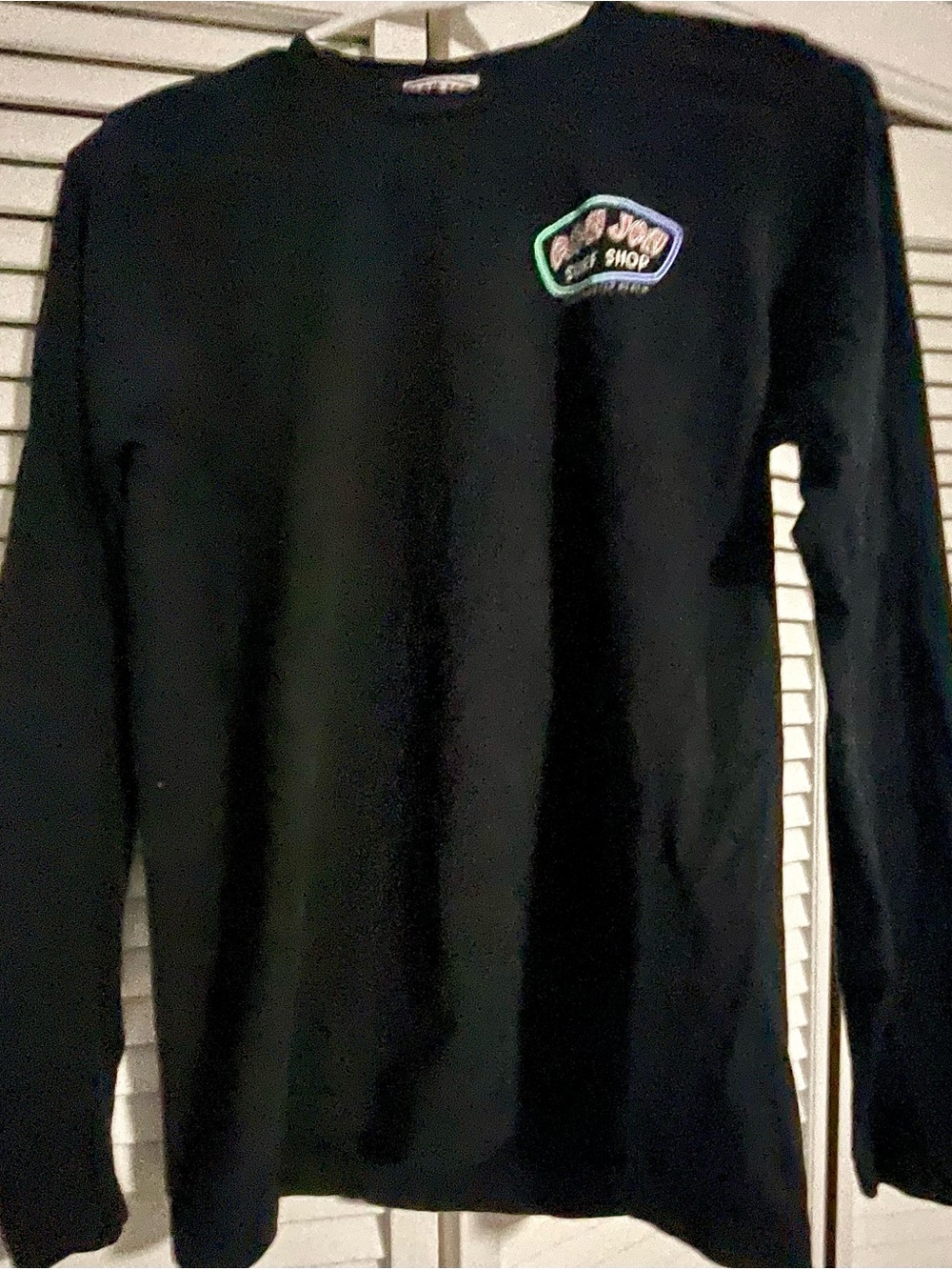 Vintage Ron Jon Surf Shop Clearwater Beach Black Long Sleeve Shirt Small
